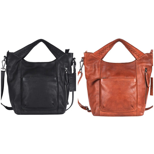 Mason Handcrafted Leather Tote, Crossbody Bags By Latico