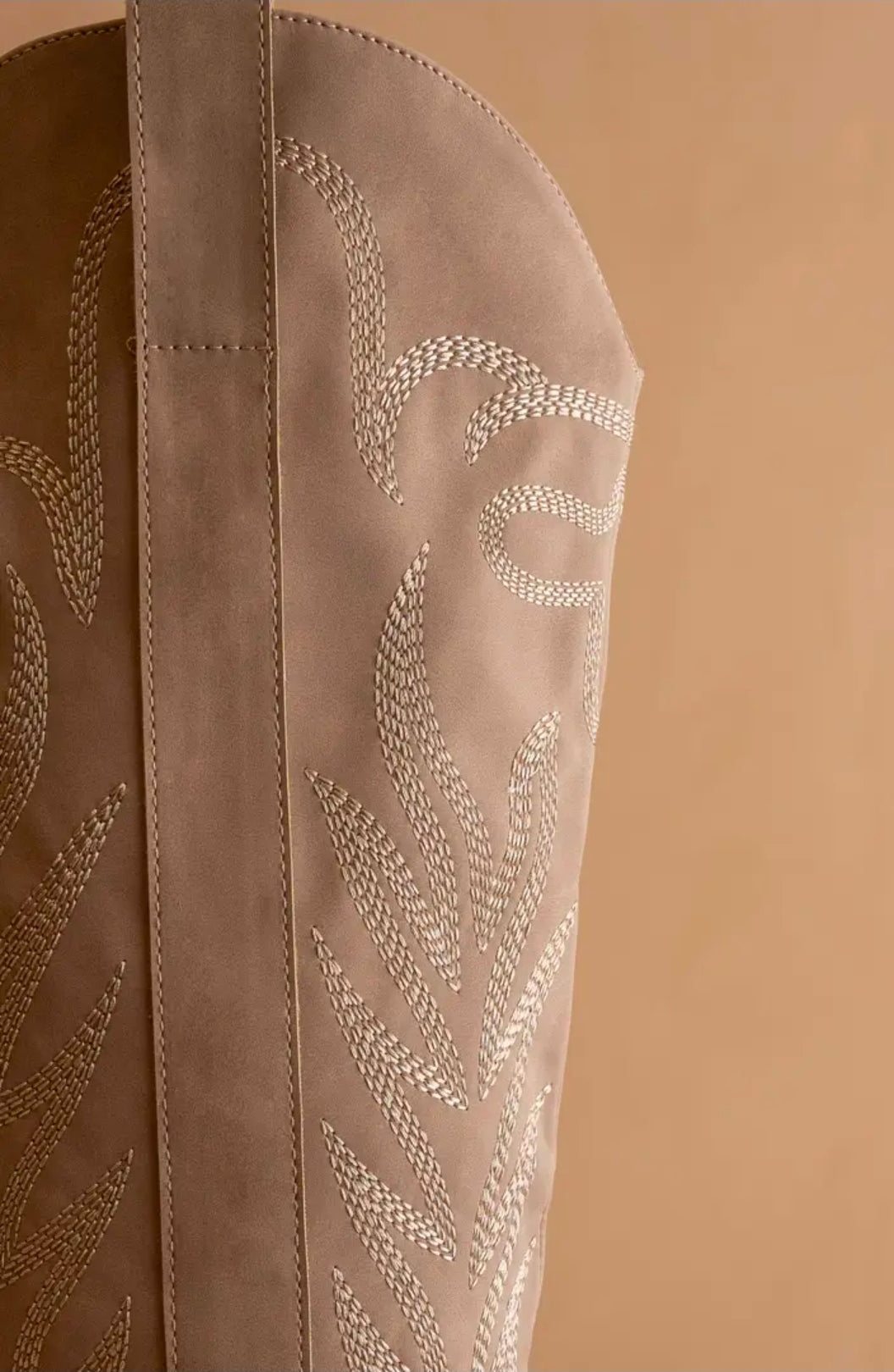 The Samara Cedar Wood Western Embroidered Tall Boot