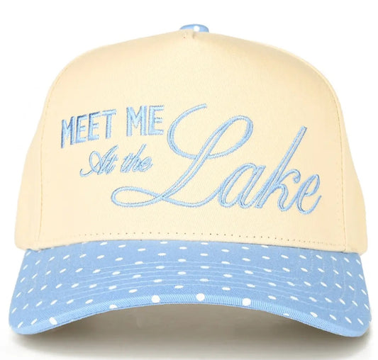 "Meet Me At the Lake" On Two Tone Trucker Hat