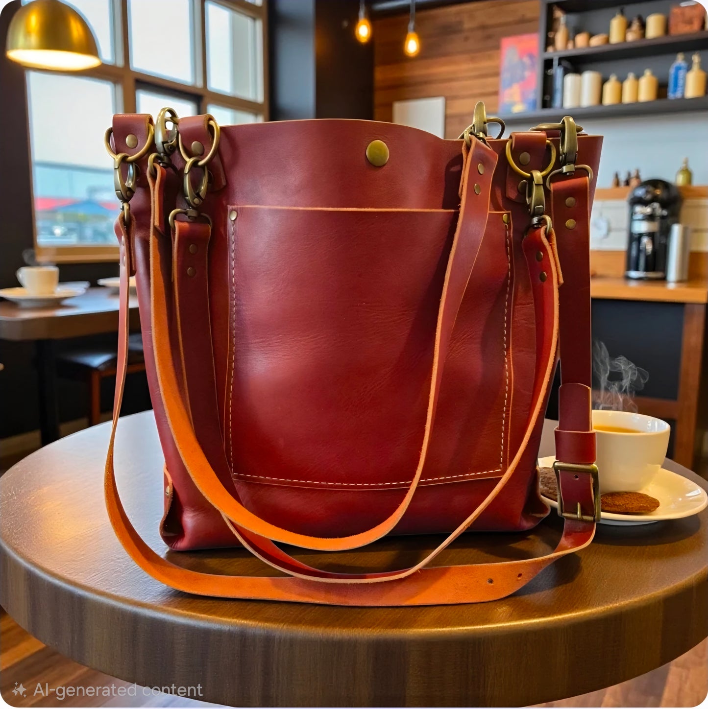 Turid Leather Purse in Oro Portage