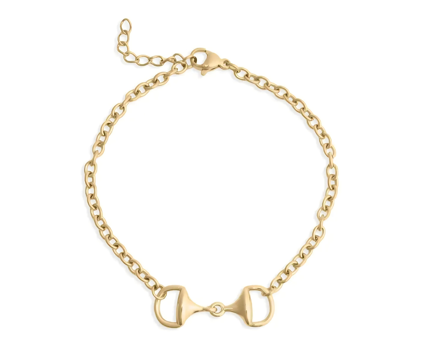 18K Gold Pvd Stainless Horsebit Bracelet