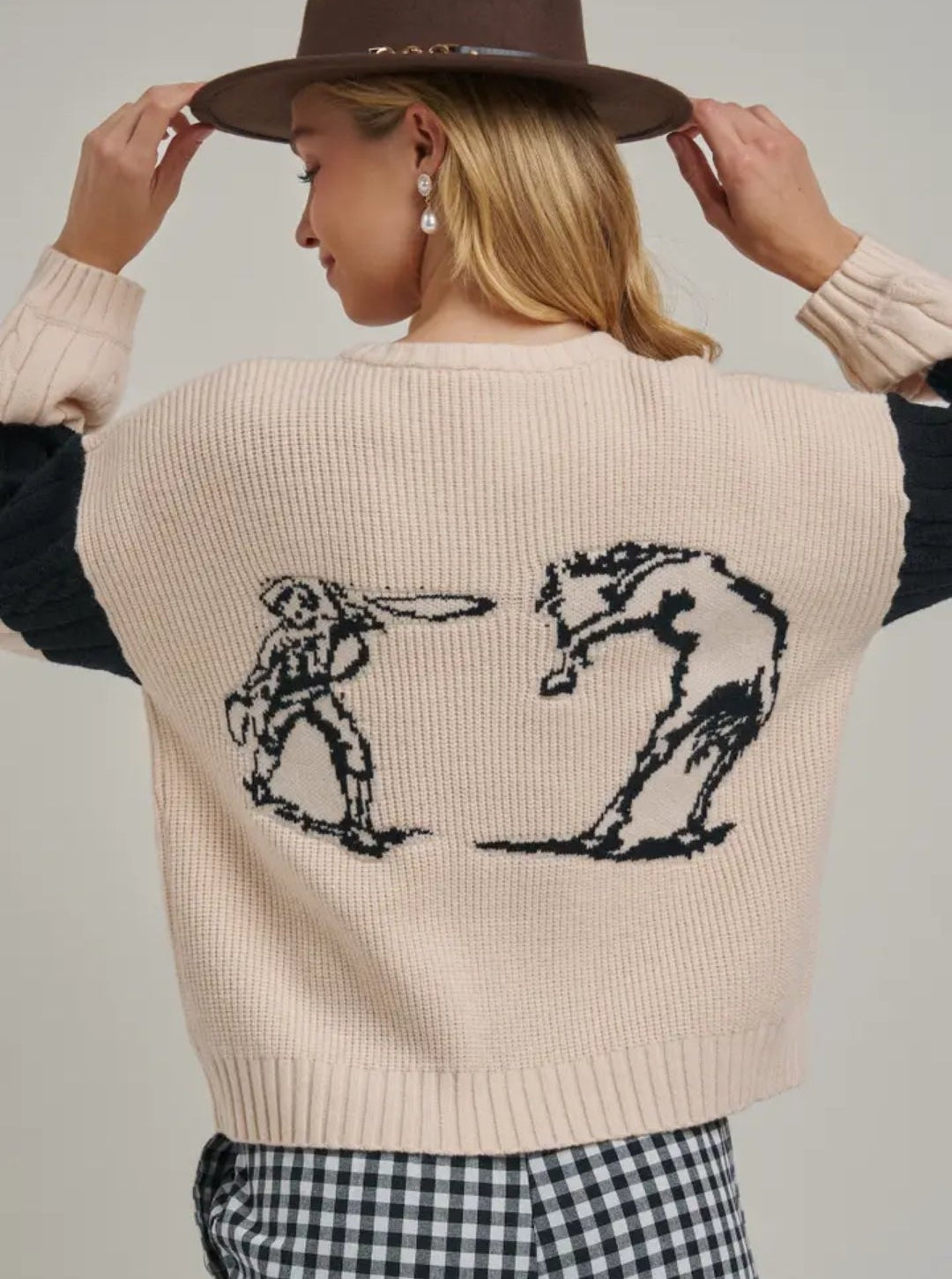 Western Rodeo cowboy Sweater
