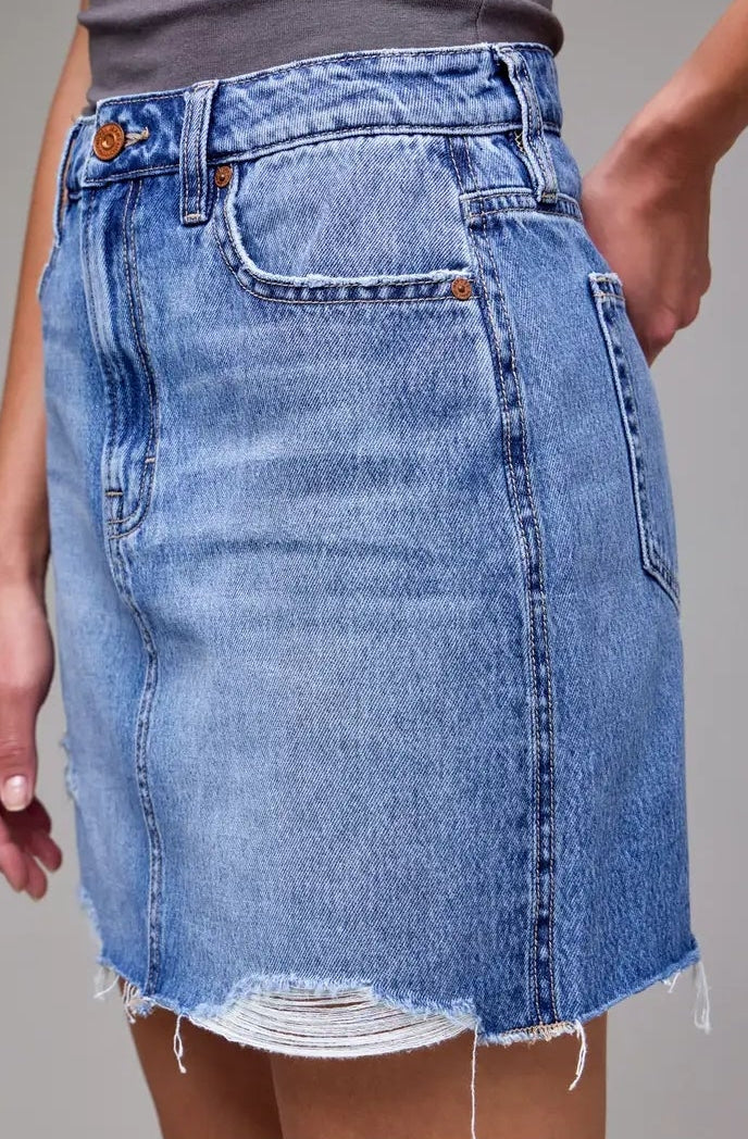 Classic Mini Denim Skirt