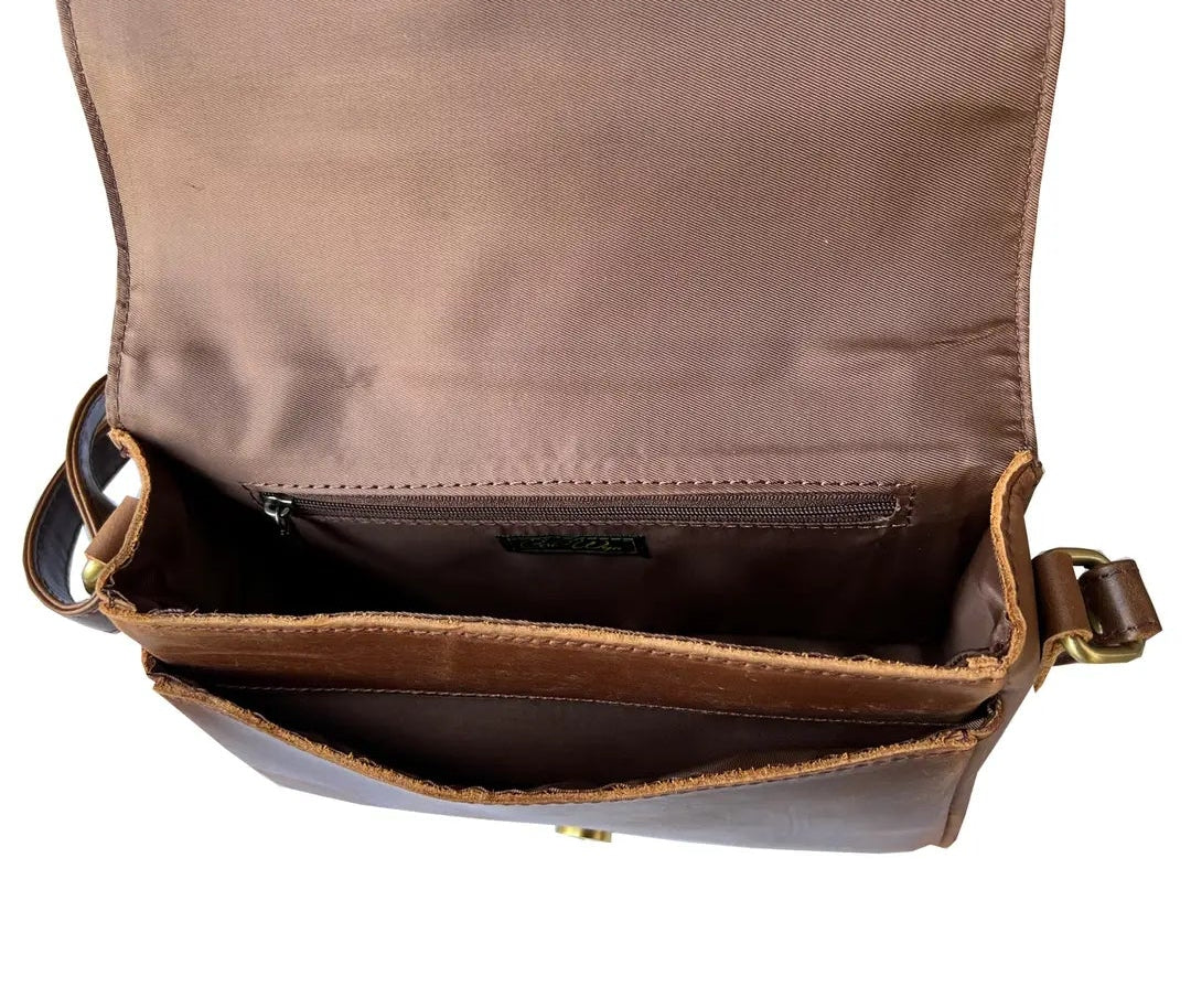 Crazy Horse Genuine Leather Crossbody