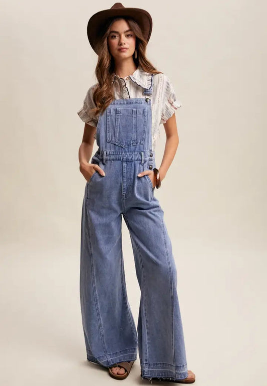 Wide-Leg Denim
Overalls