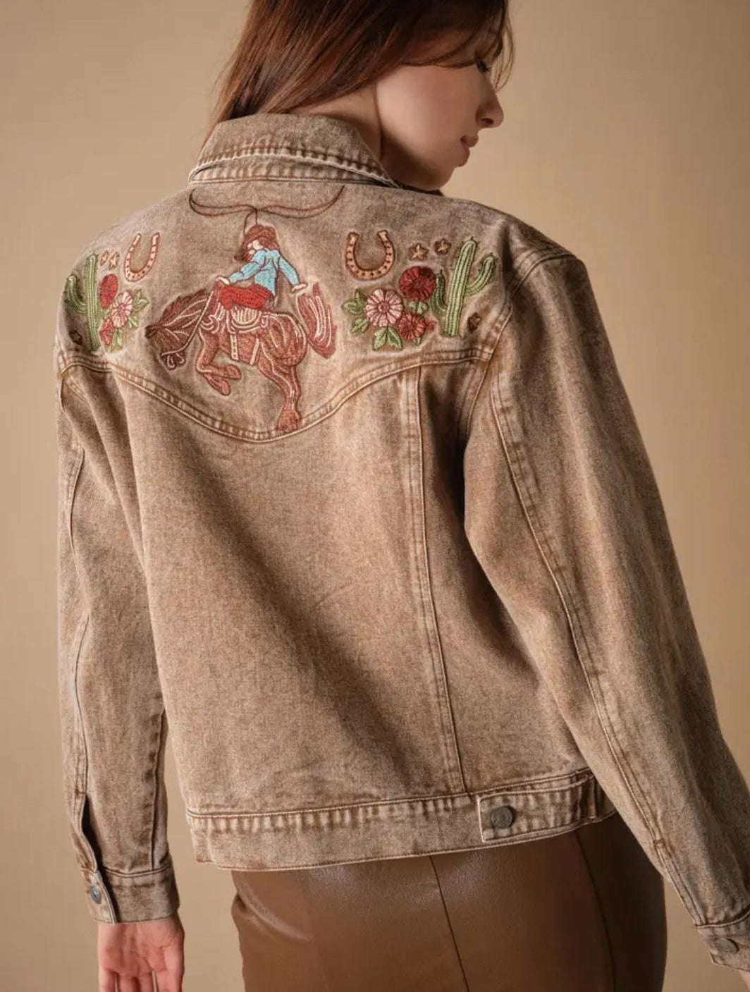 Western Embroidered Denim Jacket