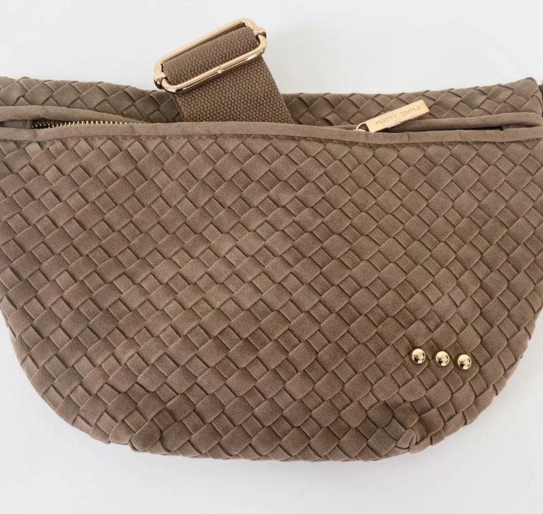 Suede Westlyn Woven Bum Bag