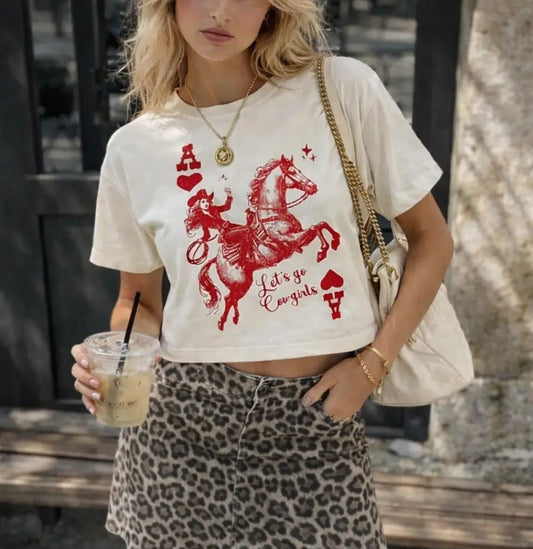 Cowgirl Playing Card Tee