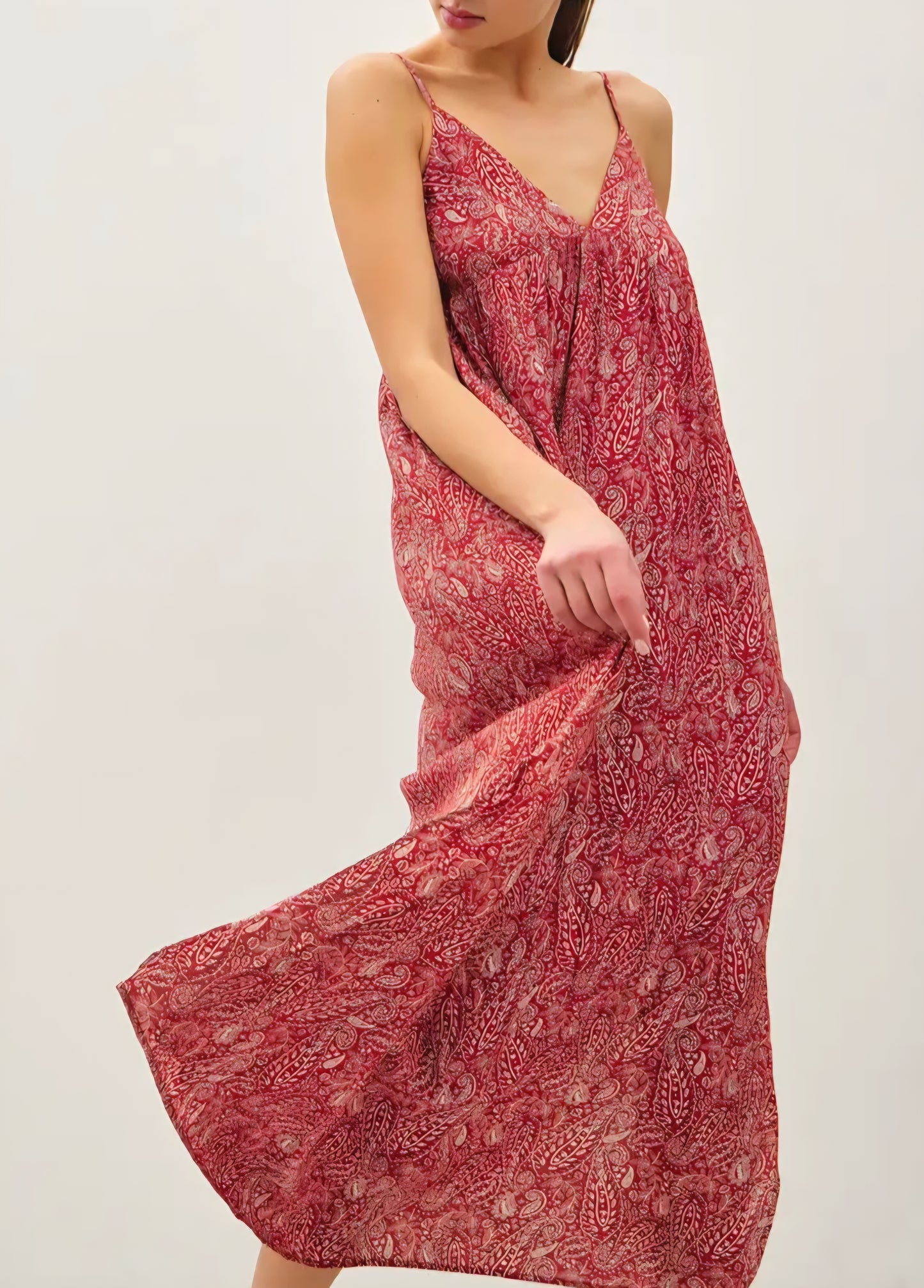 Paisley Print Maxi Dress