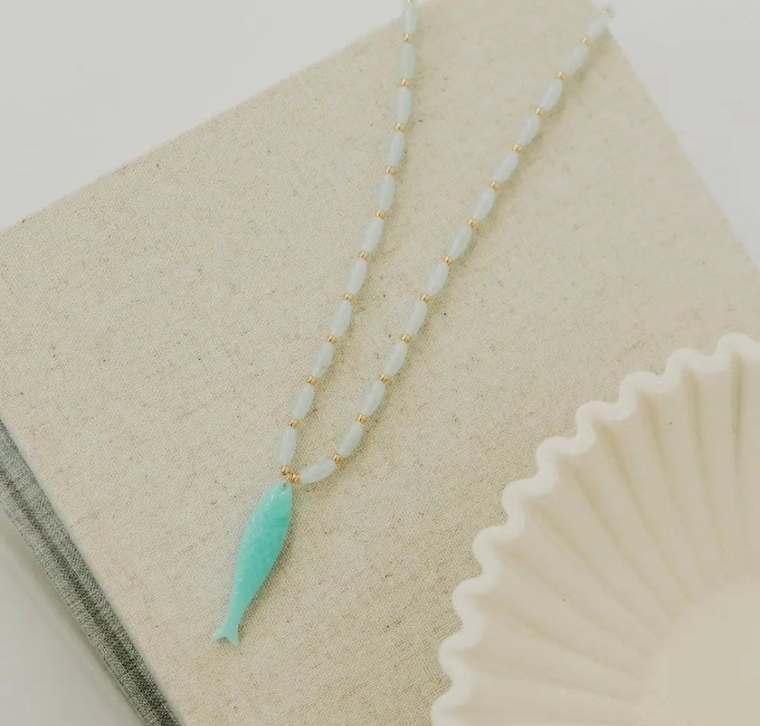 Fortune Fish Resin Necklace