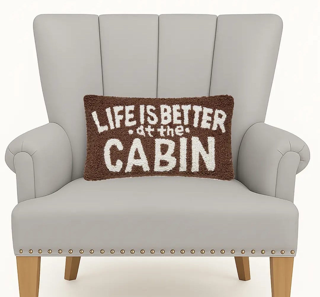 Life On Cabin Hook Pillow
