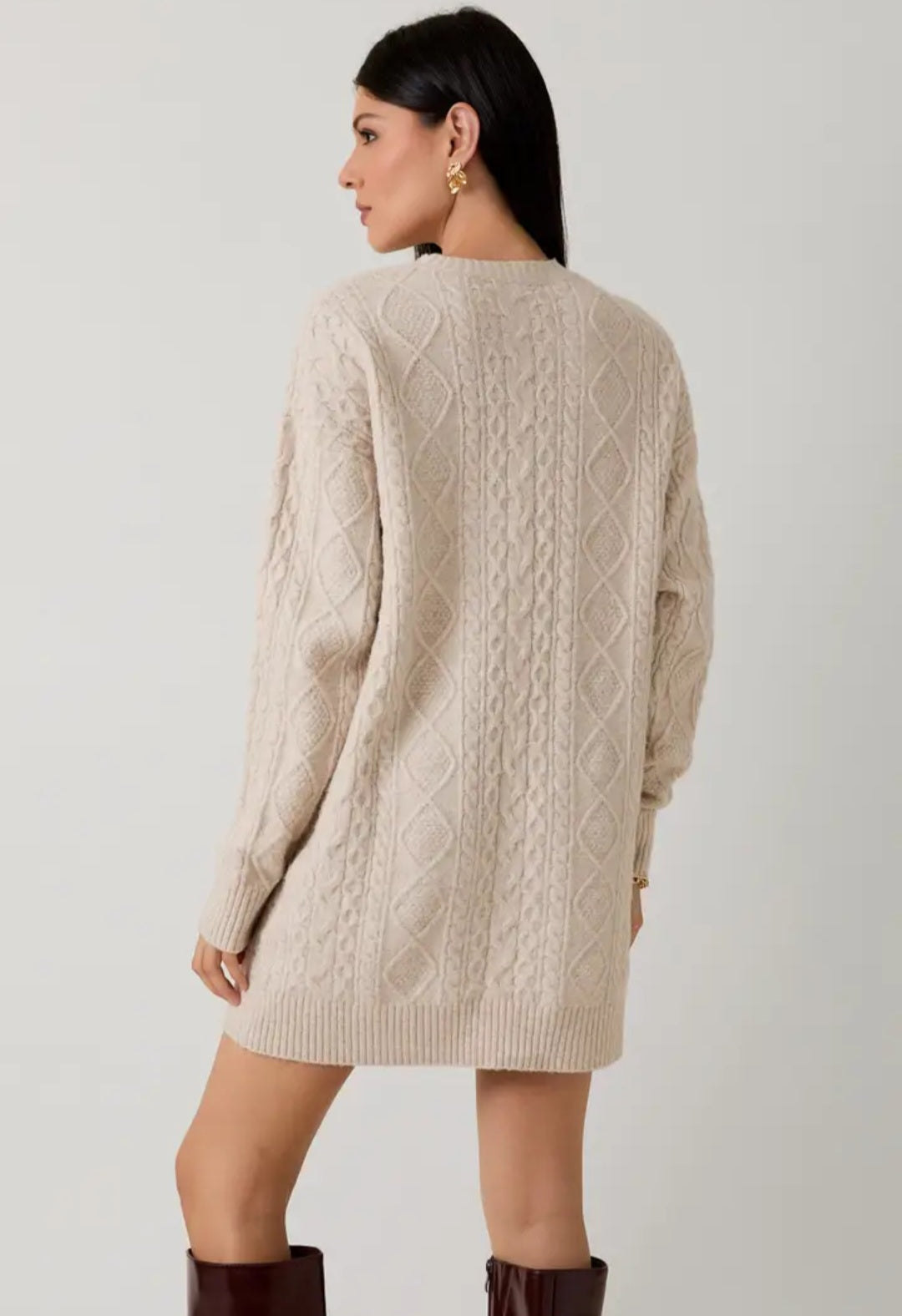 Cable Sweater Dress