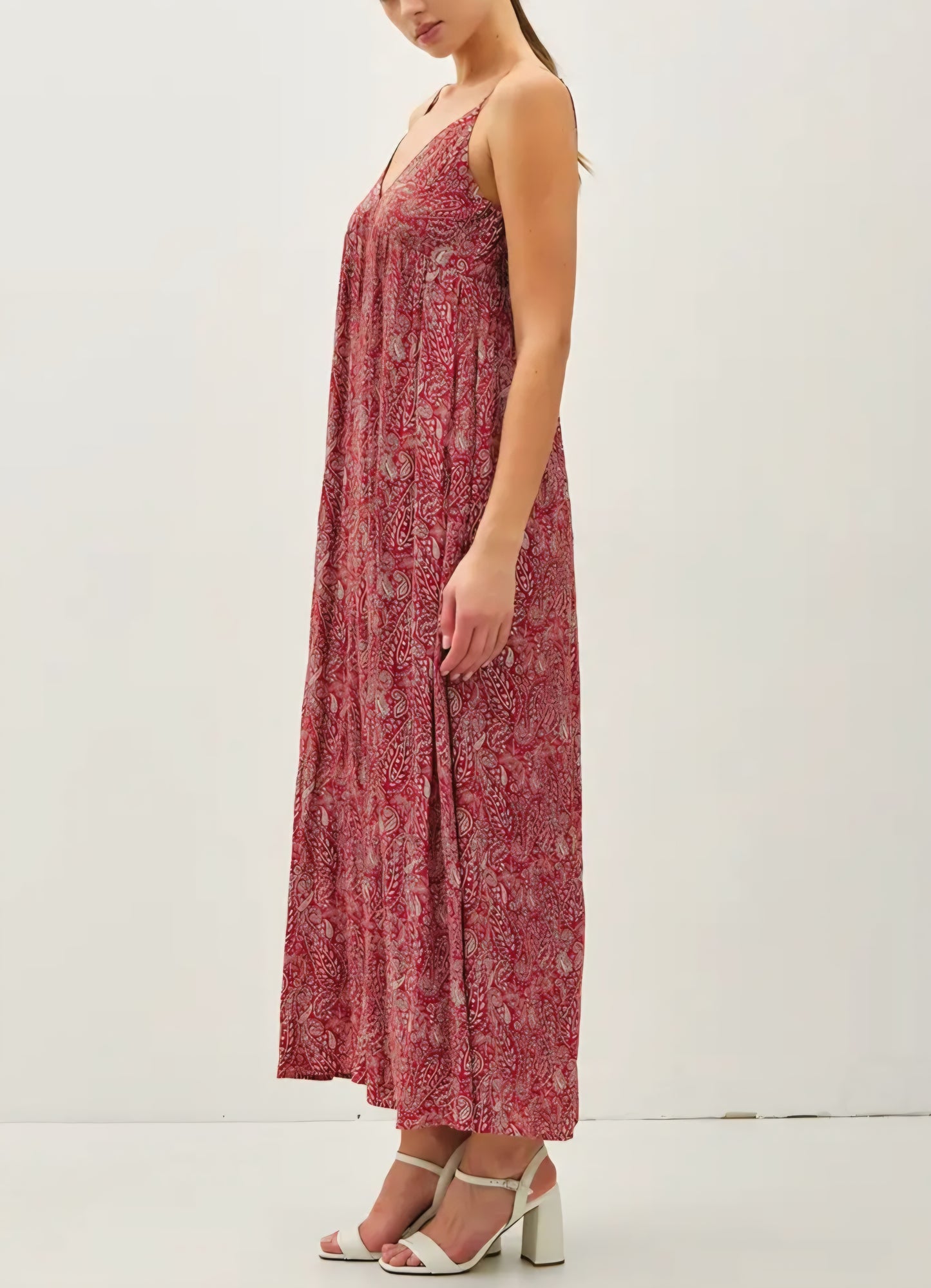 Paisley Print Maxi Dress