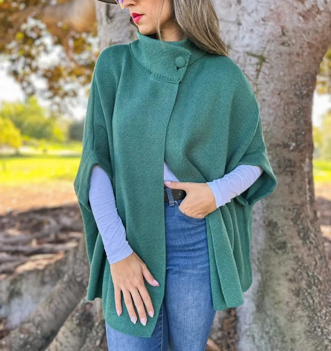 Forrest Green Knitted Cardigan