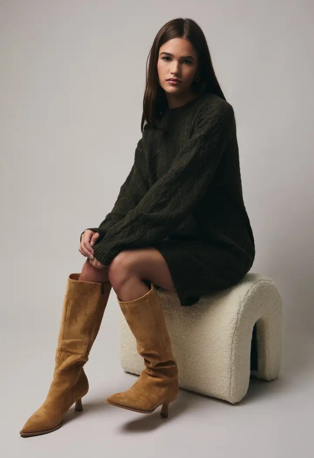 Cable Sweater Dress