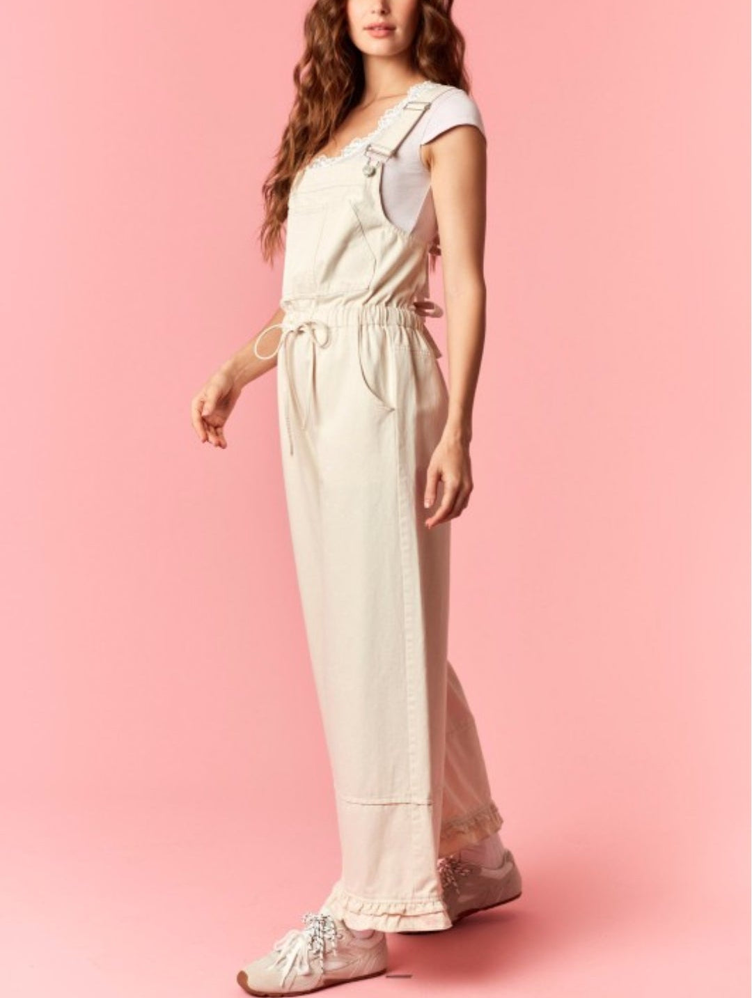 Open Back Bow Tie & Wide Fit Jumpsuit