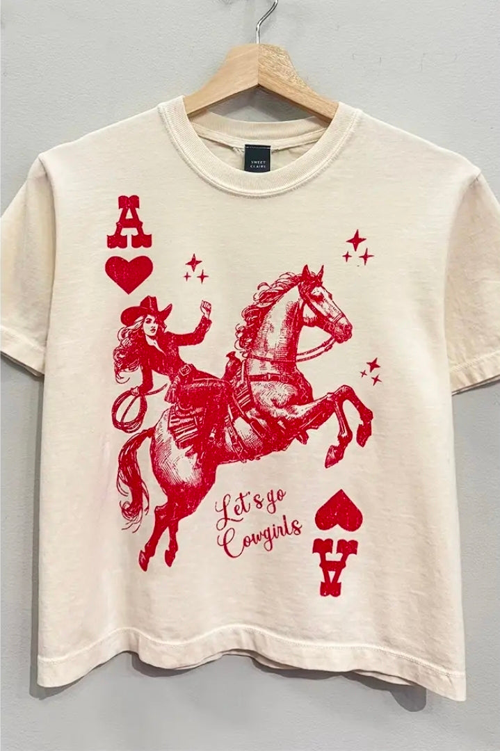 Cowgirl Playing Card Tee