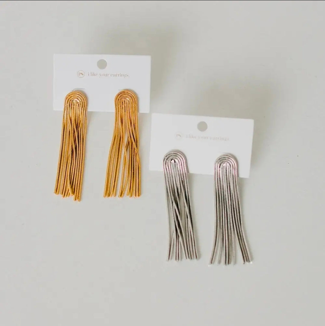 Tassel Earrings- Waterproof Gold / Silver
