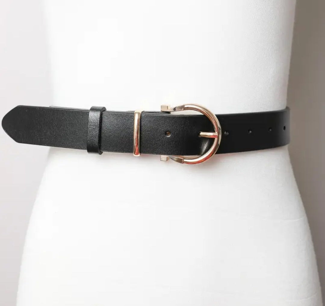Leather Horse Shoe Belt