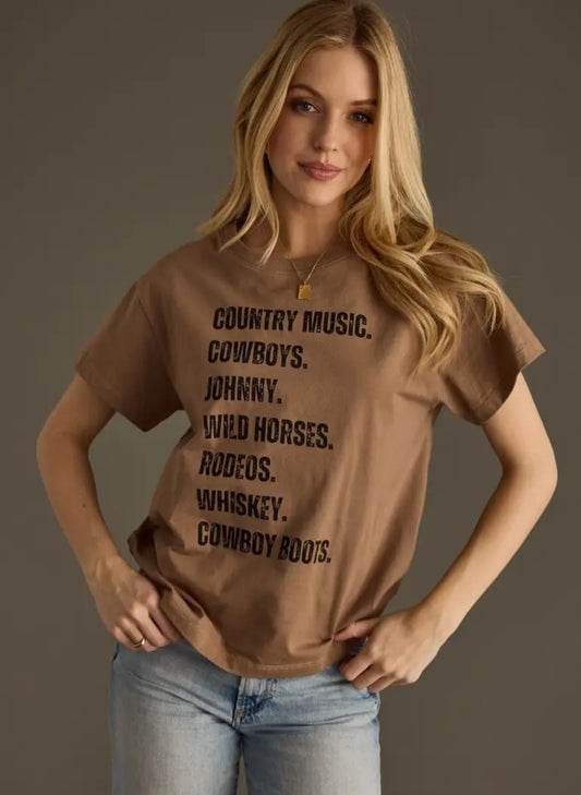 Western List Tee