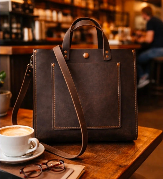 Sigrid Purse - Brown Java Raindance Leather