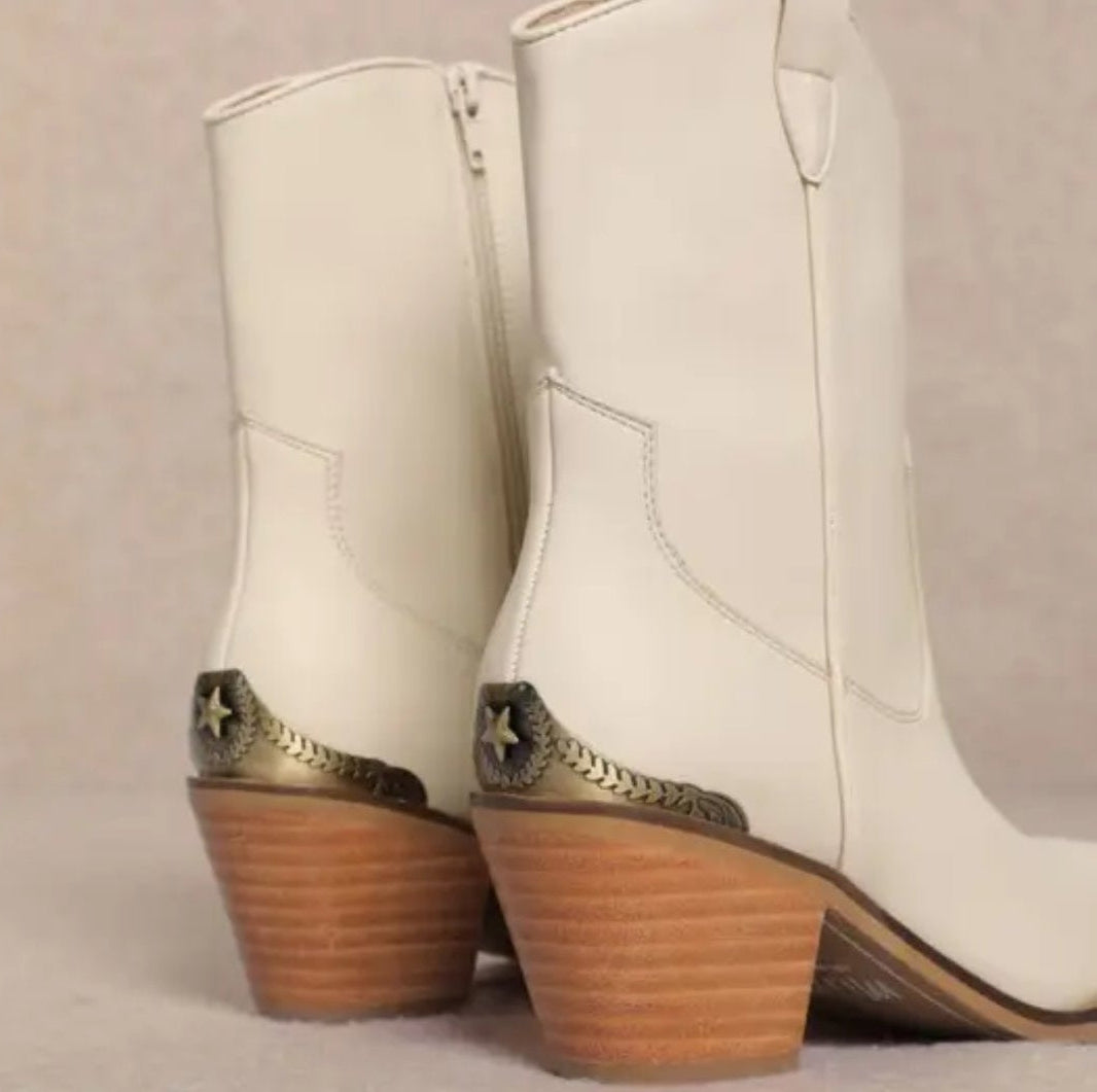 Beverly Cowboy Ankle Boots