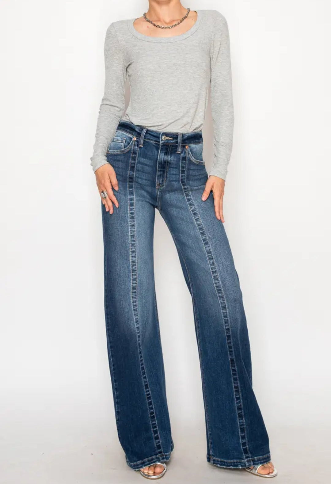 Echo High Rise Relaxed Flare Jeans