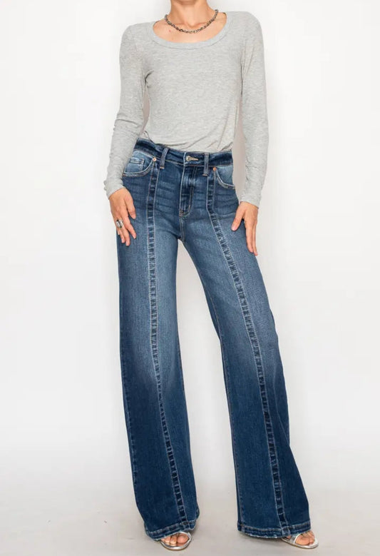 Echo High Rise Relaxed Flare Jeans