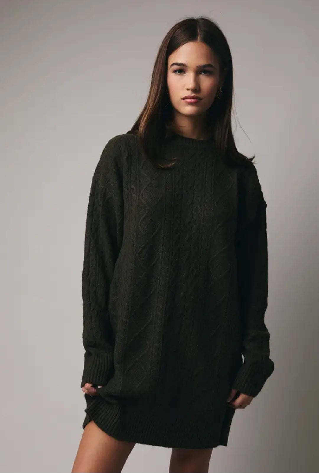 Cable Sweater Dress