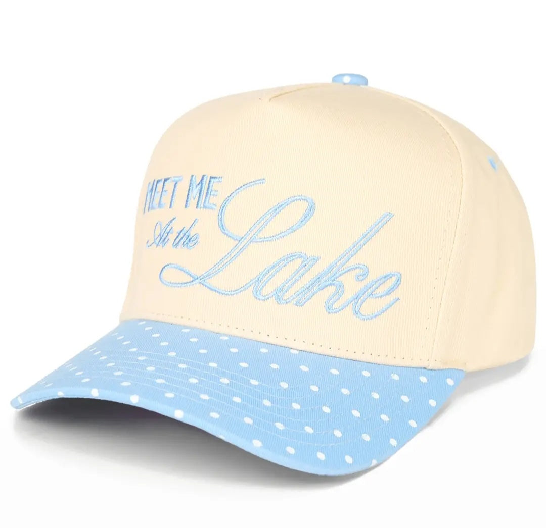 "Meet Me At the Lake" On Two Tone Trucker Hat