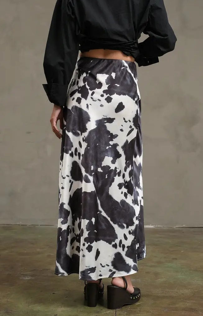 Abstract Mood Slip Skirt