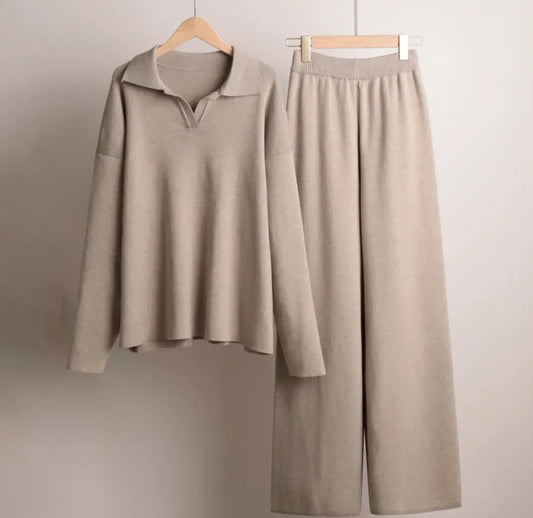 Long Sweater Pants / Khaki