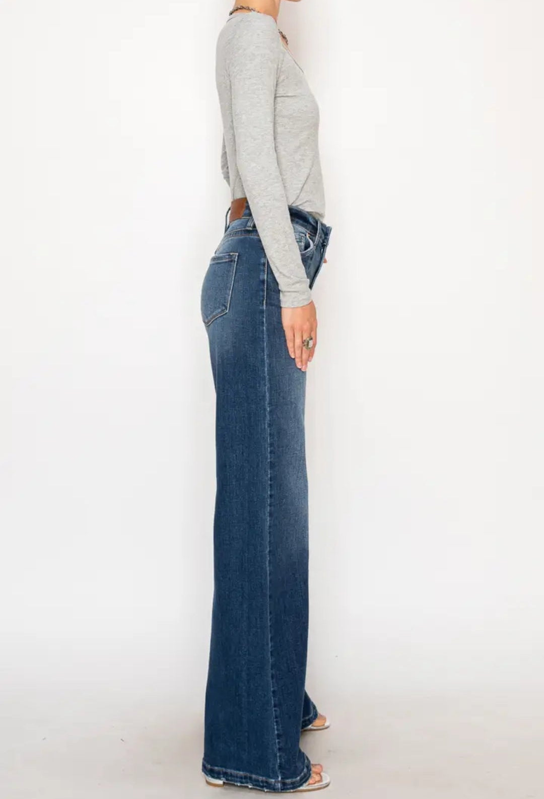 Echo High Rise Relaxed Flare Jeans
