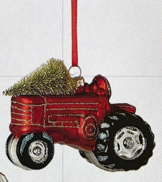 Red Tractor ornament