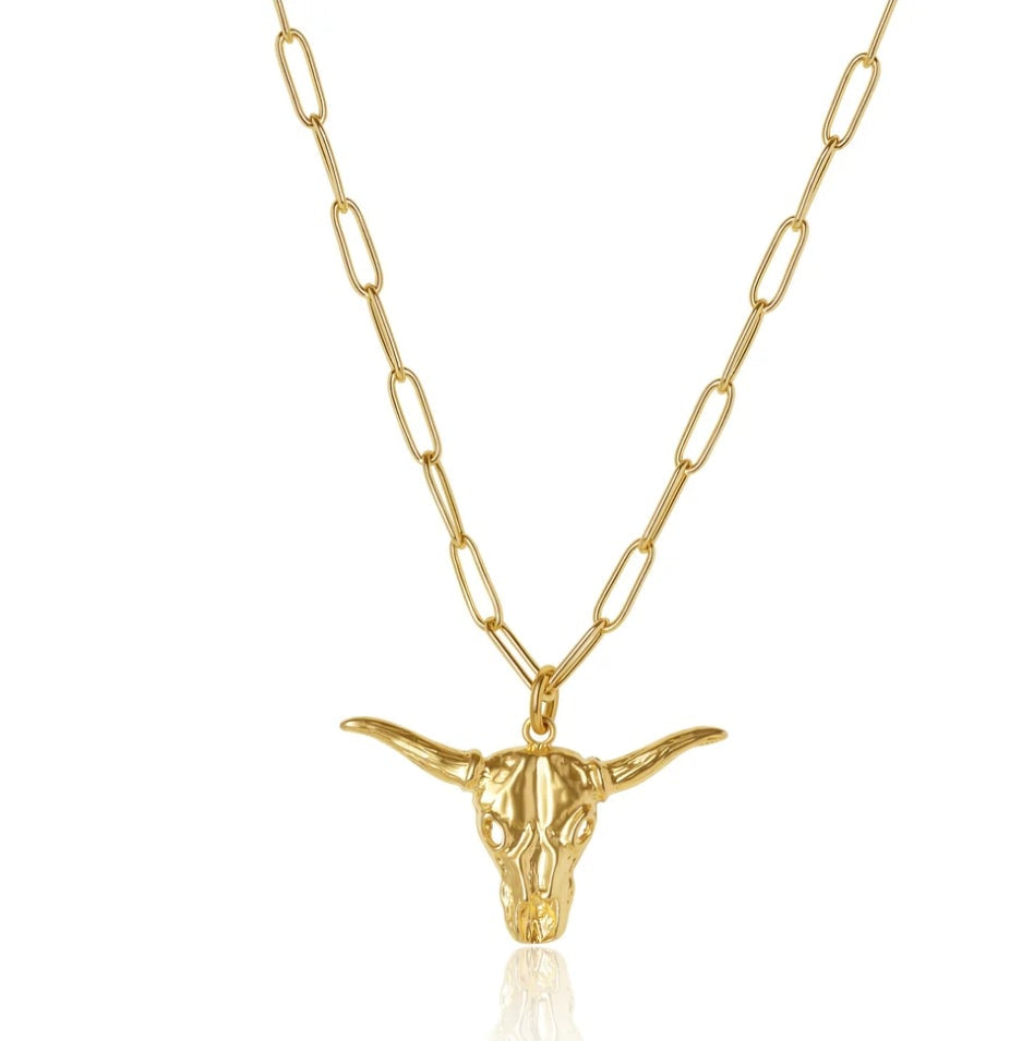 Dusty Horn Necklace