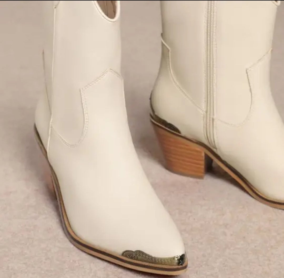 Beverly Cowboy Ankle Boots