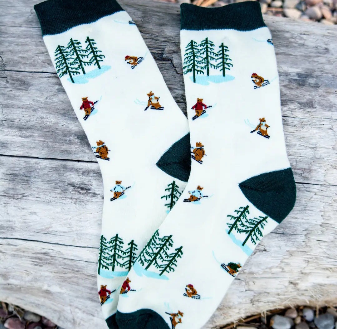 Montana "Skiing Bears"