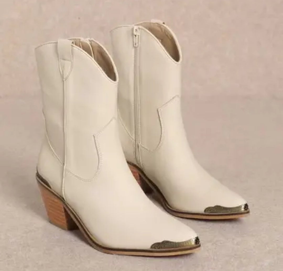 Beverly Cowboy Ankle Boots