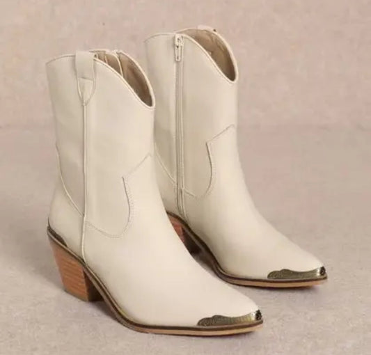 Beverly Cowboy Ankle Boots