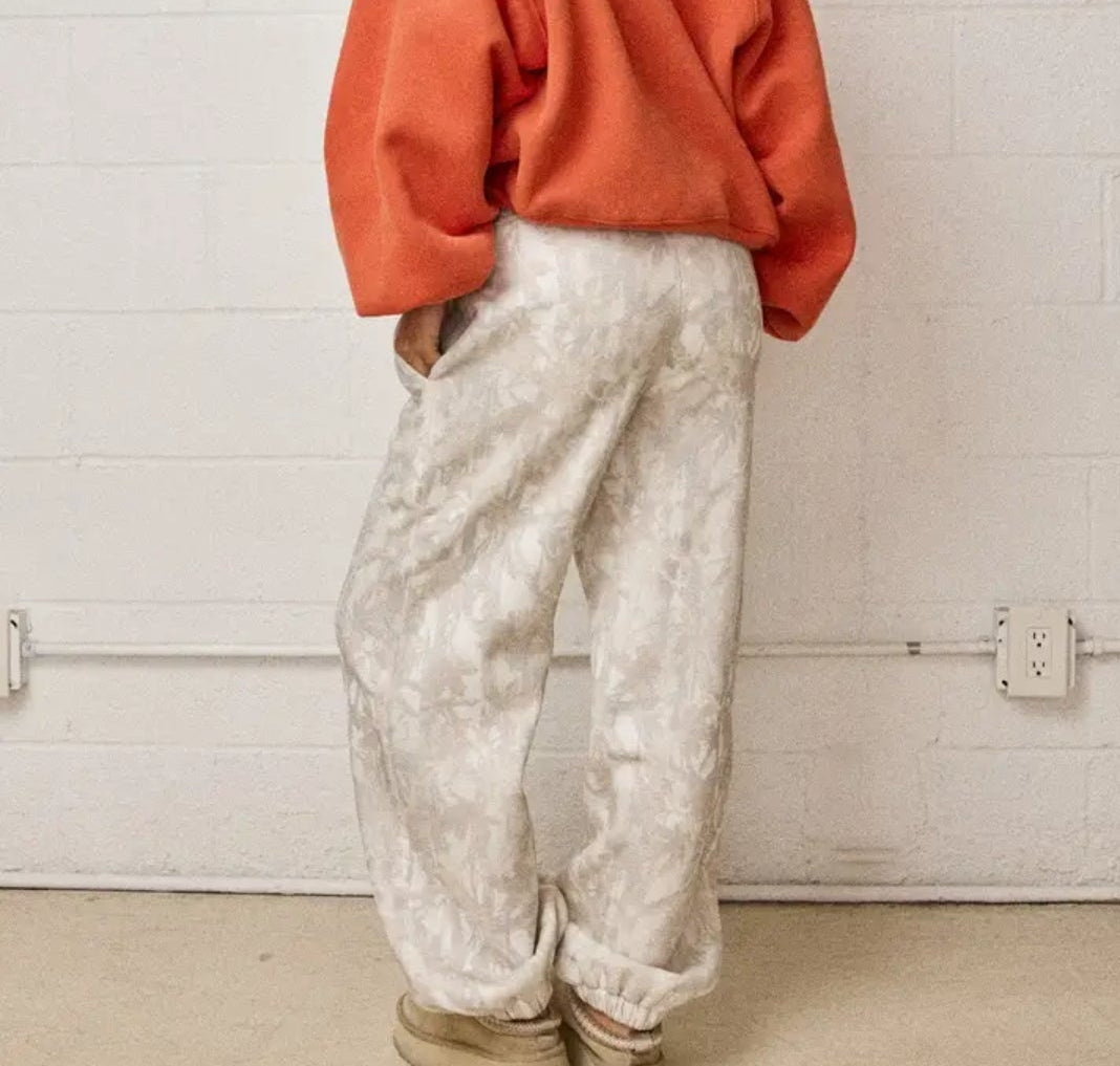 White Camo Jogger Pants