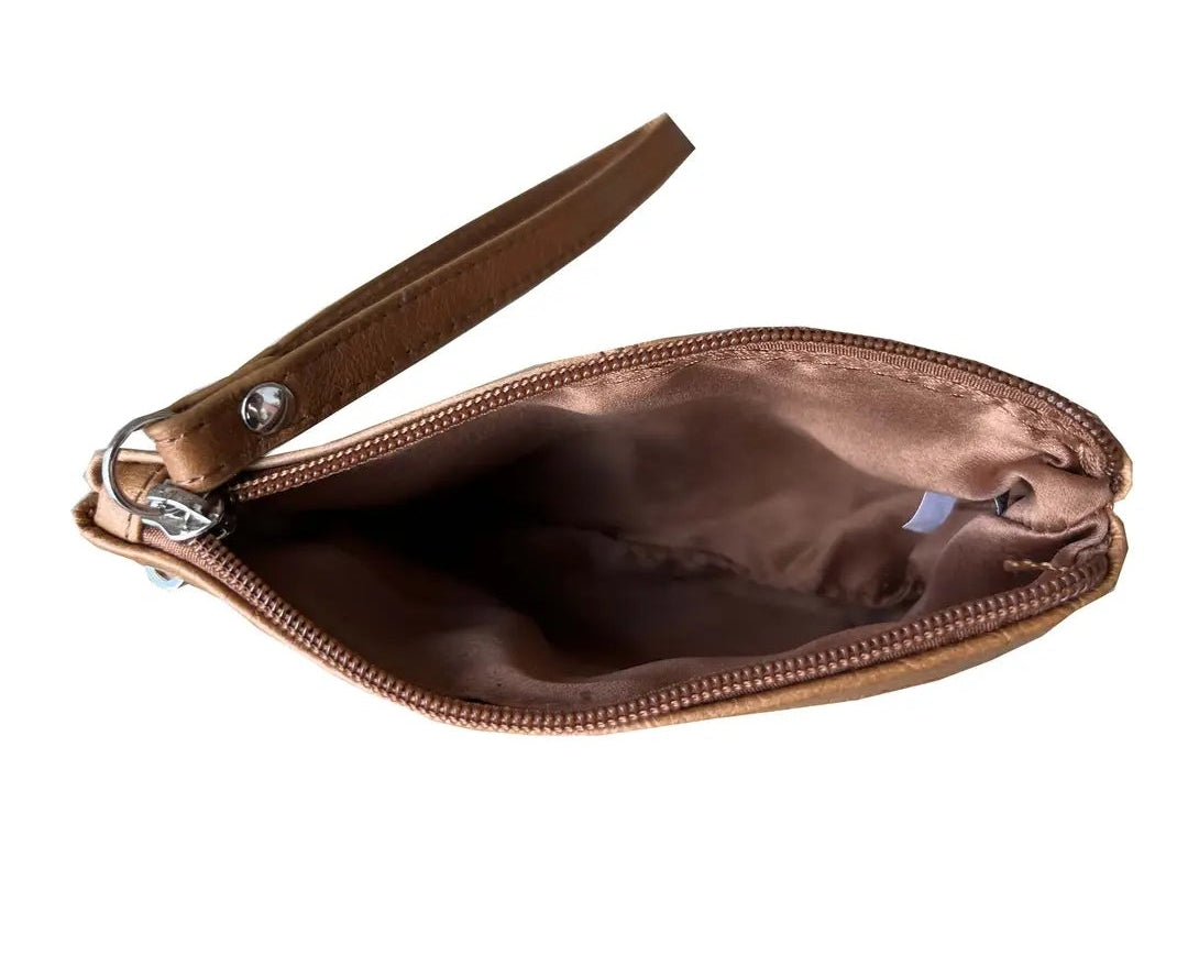 Cowhide Leather Clutch