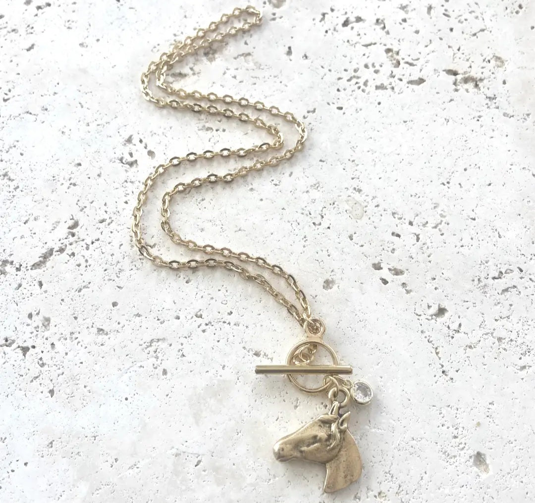 Derby Horse Necklace