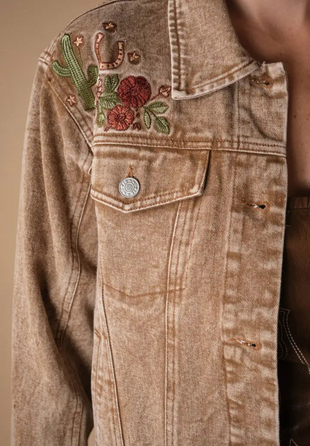 Western Embroidered Denim Jacket