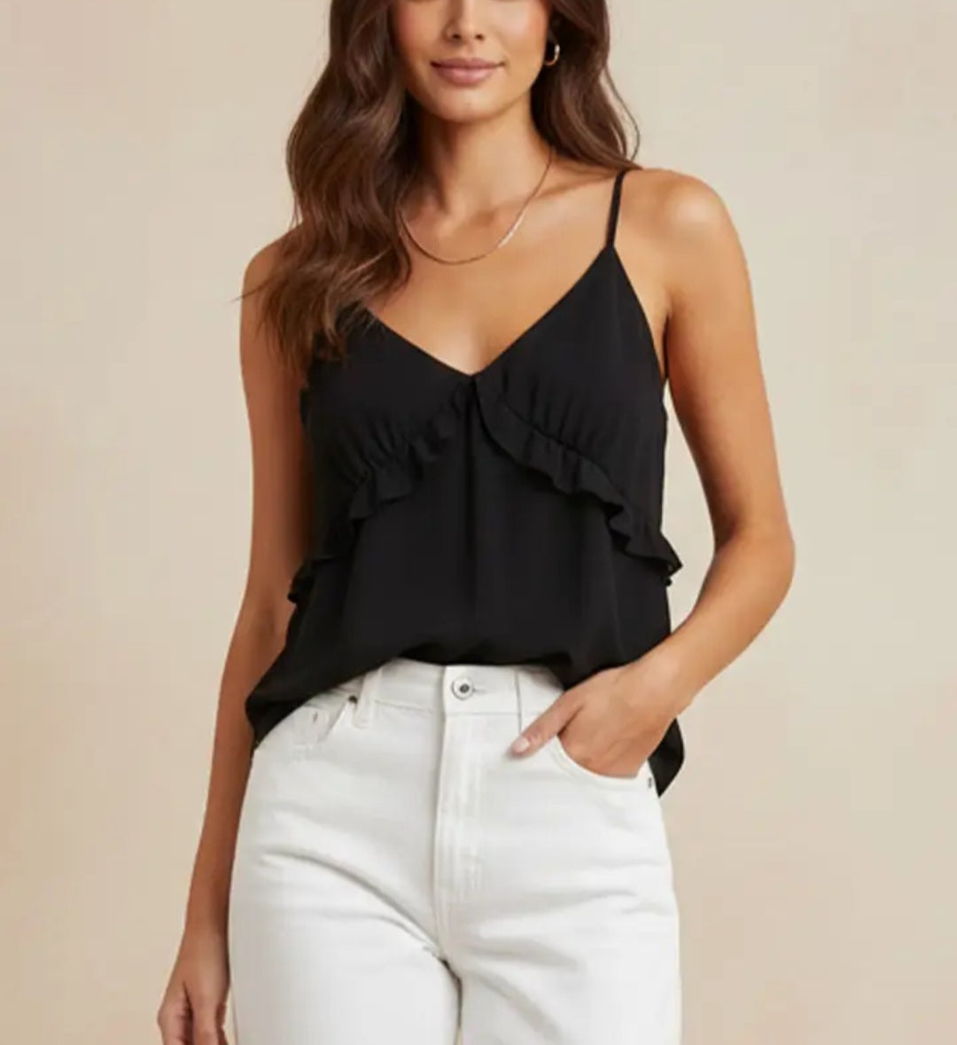 Ruffled Cami Top