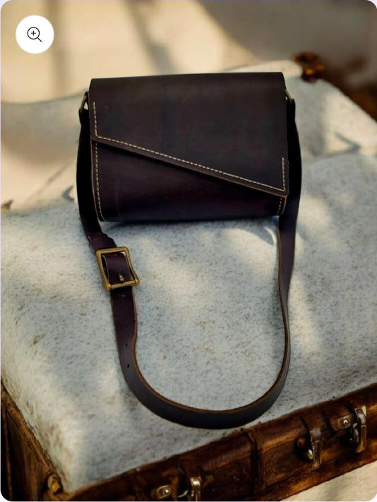 Jorunn Leather Purse - Brown Java Raindance