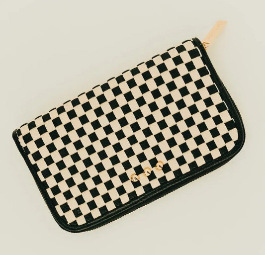 Lenni Large Zip Woven Wallet