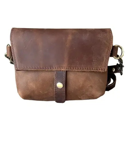 Crazy Horse Genuine Leather Crossbody