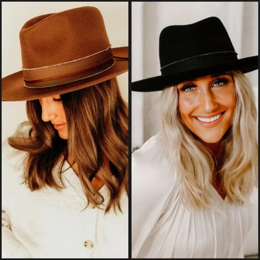 Wide Brim Australian Wool Felt - Style Jawa