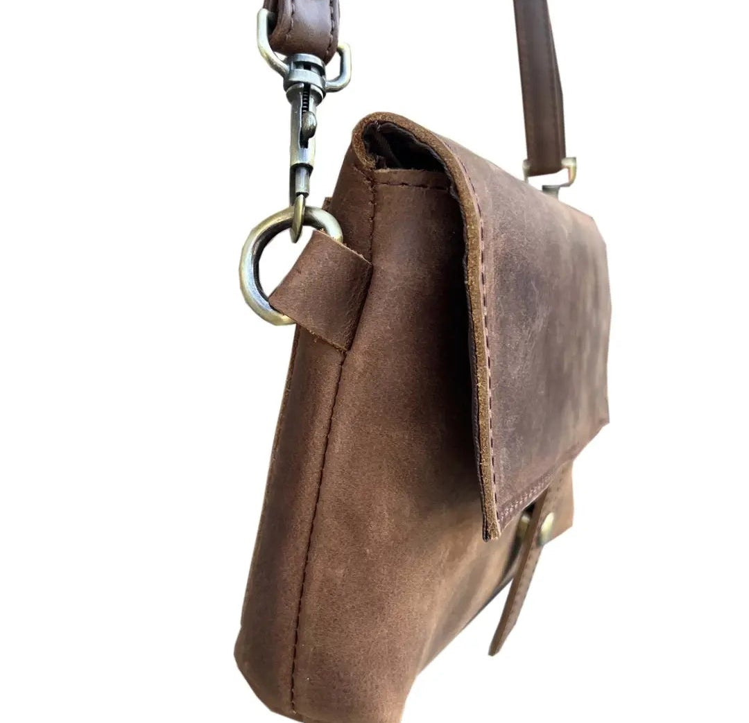 Genuine Cowhide Leather Crossbody