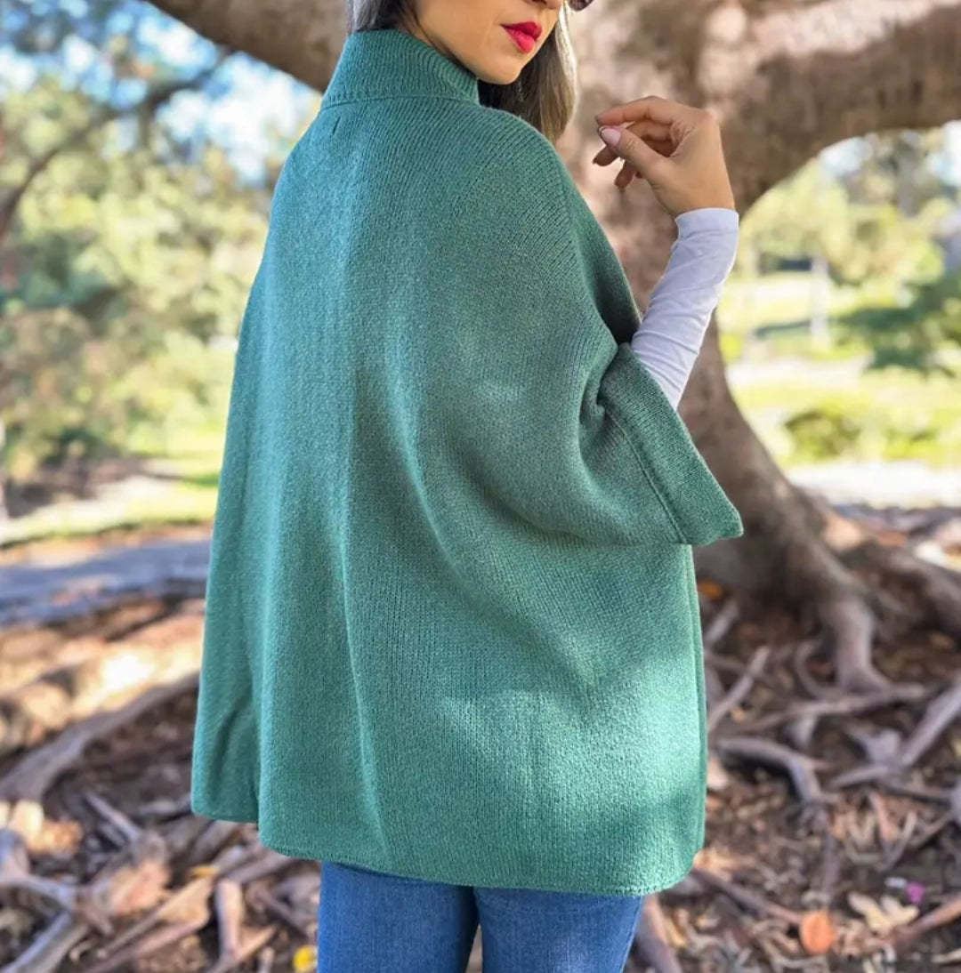 Forrest Green Knitted Cardigan